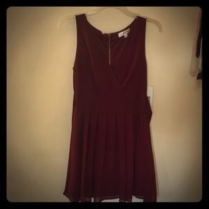 Burgundy formal dress